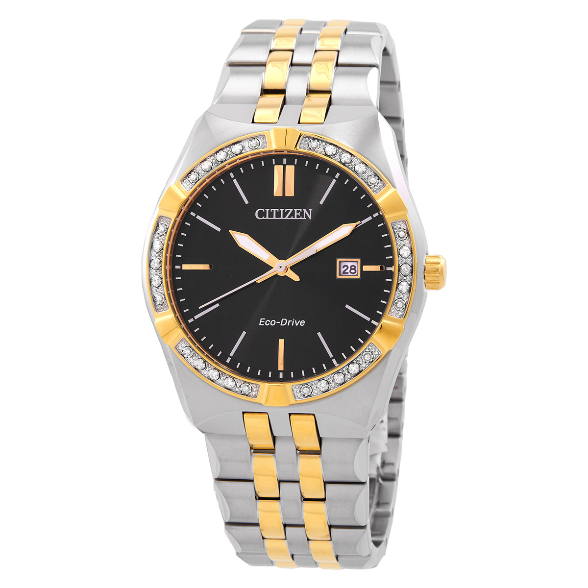 citizen corso diamond eco drive black dial men's watch bm7644 51e citizen corso diamond eco drive black dial men's watch bm7644 51e