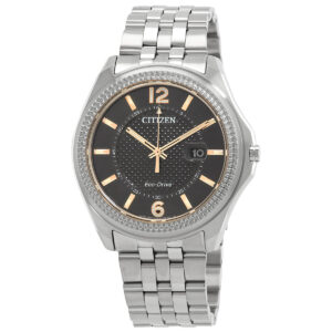 citizen corso eco drive grey dial men's watch aw1740 54h