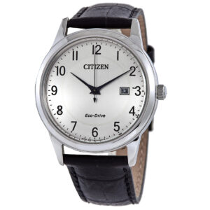 citizen corso eco drive silver dial men's watch aw1231 07a