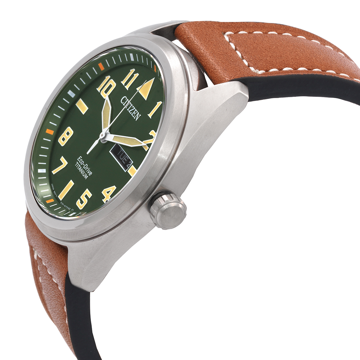 citizen eco drive avion super titanium green dial men's watch bm8560 02x citizen eco drive avion super titanium green dial men's watch bm8560 02x