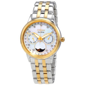 citizen eco drive calendrier chronograph diamond ladies watch fd0004 51d