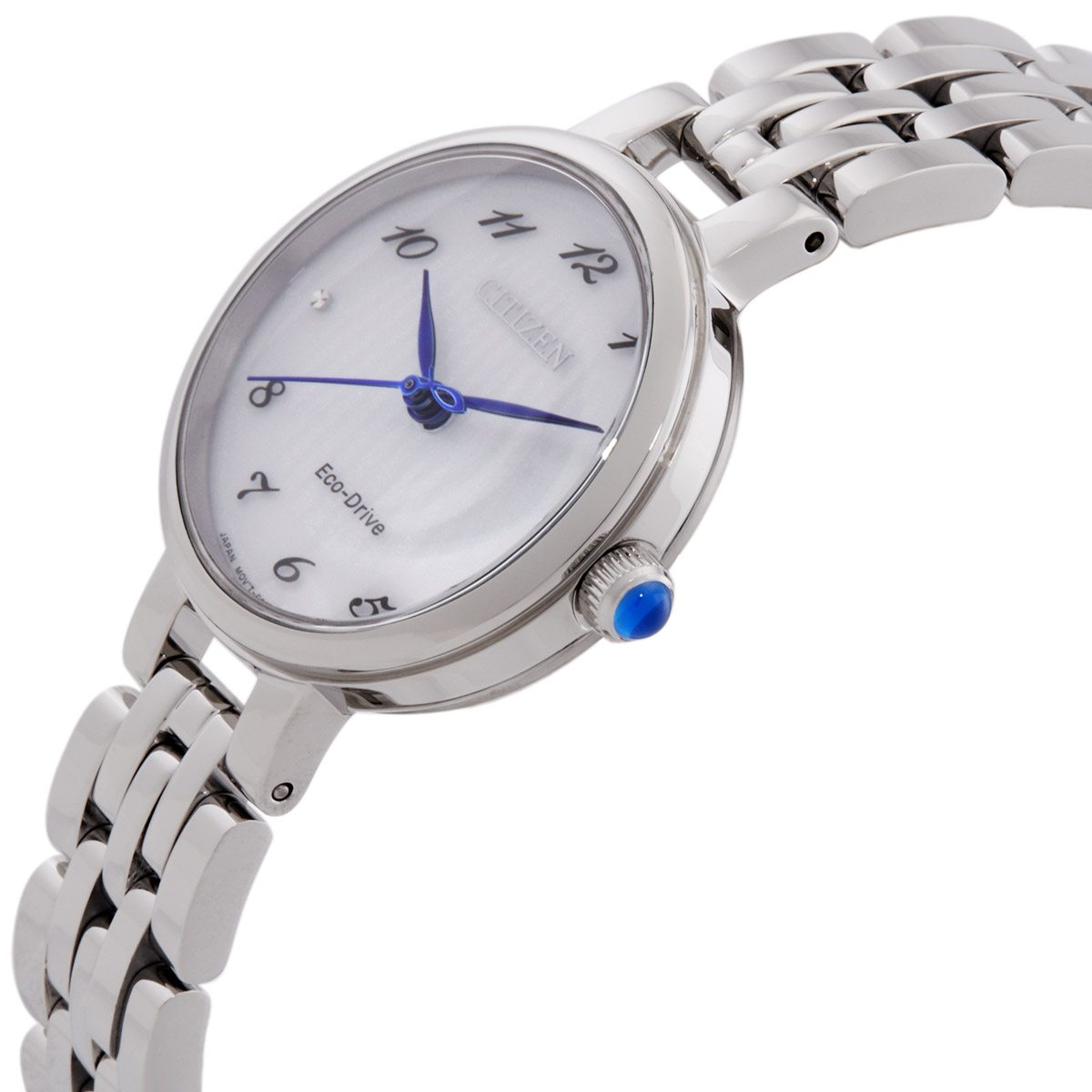 citizen eco drive white dial ladies watch em0990 81a citizen eco drive white dial ladies watch em0990 81a