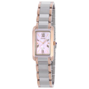 citizen l bianca eco drive mother of pearl dial ladies watch ew5624 54y