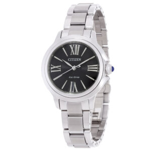 citizen l ceci eco drive black dial ladies watch em1160 58e
