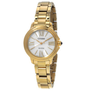 citizen l ceci eco drive white dial ladies watch em1162 52a