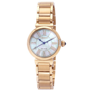 citizen l series eco drive mother of pearl dial ladies watch em1063 89d