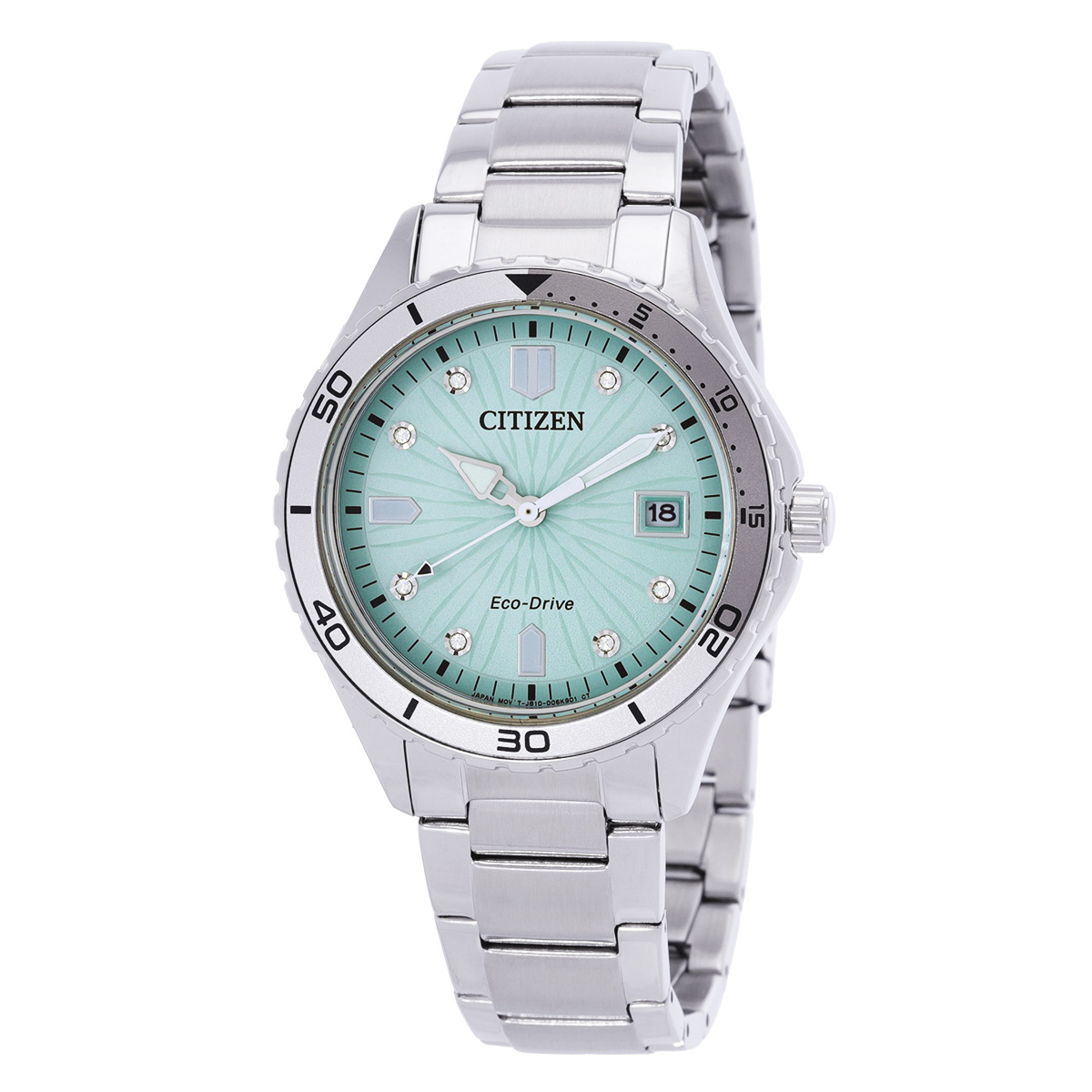 citizen marine lady crystal eco drive green dial watch fe6170 88l citizen marine lady crystal eco drive green dial watch fe6170 88l
