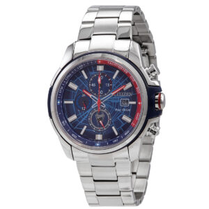citizen marvel spider man eco drive chronograph blue dial men's watch ca0429 53w
