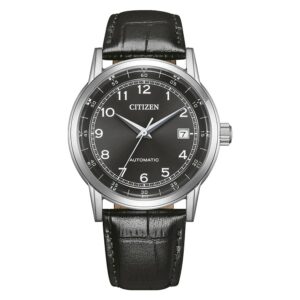 citizen mechanical automatic black dial men's watch nj0210 05e