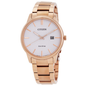 citizen pair eco drive white dial men's watch bm6973 97a
