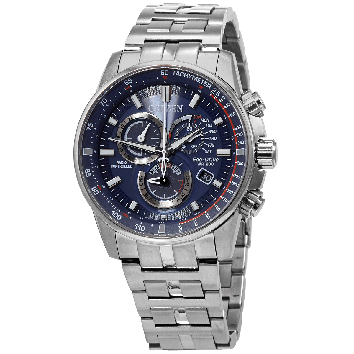 citizen pcat perpetual alarm world time chronograph blue dial men's watch cb5880 54l citizen pcat perpetual alarm world time chronograph blue dial men's watch cb5880 54l