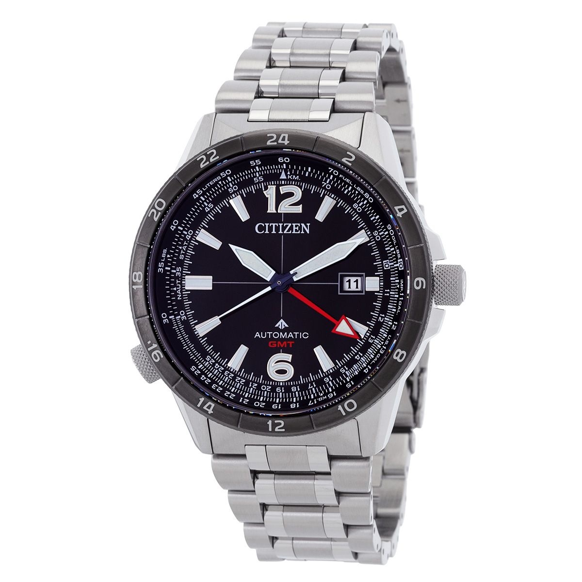 citizen promaster air gmt automatic black dial men's watch nb6046 59e citizen promaster air gmt automatic black dial men's watch nb6046 59e
