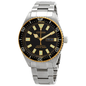 citizen promaster automatic black dial men's watch ny0125 83e