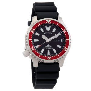 citizen promaster dive automatic black dial men's watch ny0156 04e