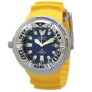 citizen promaster dive ecozilla eco drive blue dial men's watch bj8058 06l