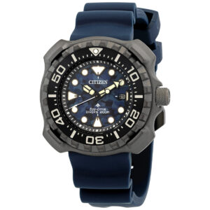 citizen promaster diver blue dial super titanium men's watch bn0227 09l