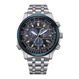 citizen promaster sky perpetual alarm black dial men's watch cb5866 55e