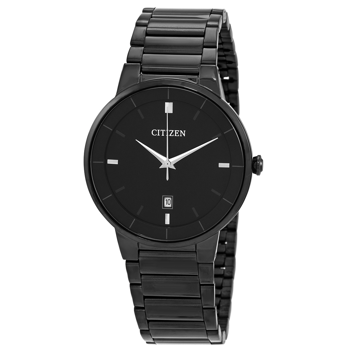 citizen quartz black dial black plated men's watch bi5017 50e citizen quartz black dial black plated men's watch bi5017 50e