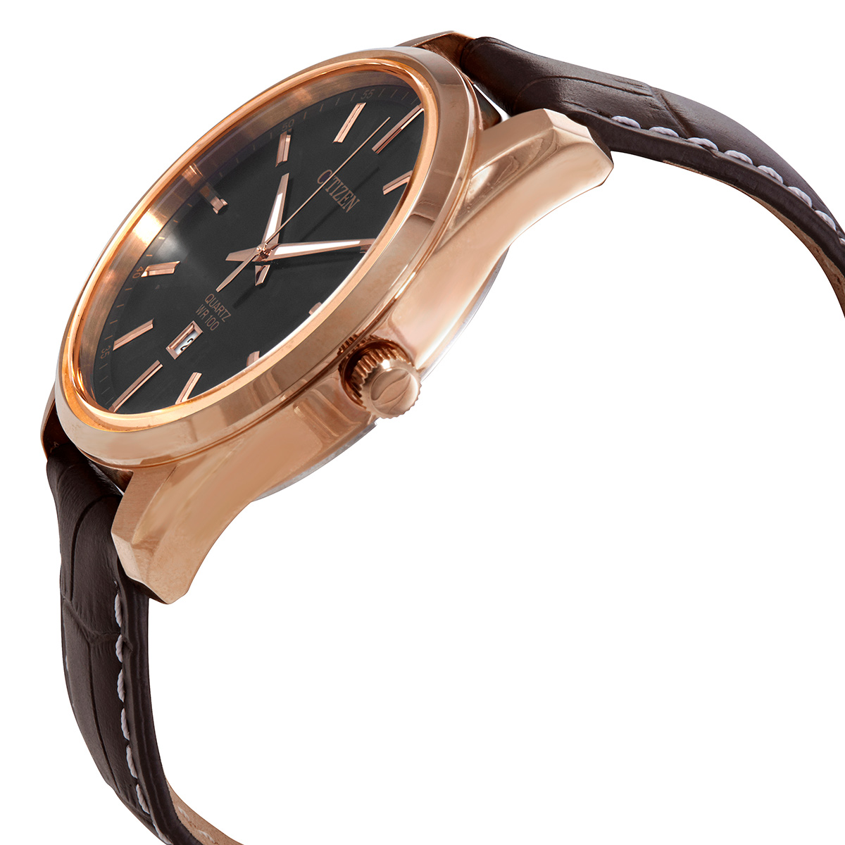 citizen quartz black dial brown leather ladies watch bi1033 04e citizen quartz black dial brown leather ladies watch bi1033 04e