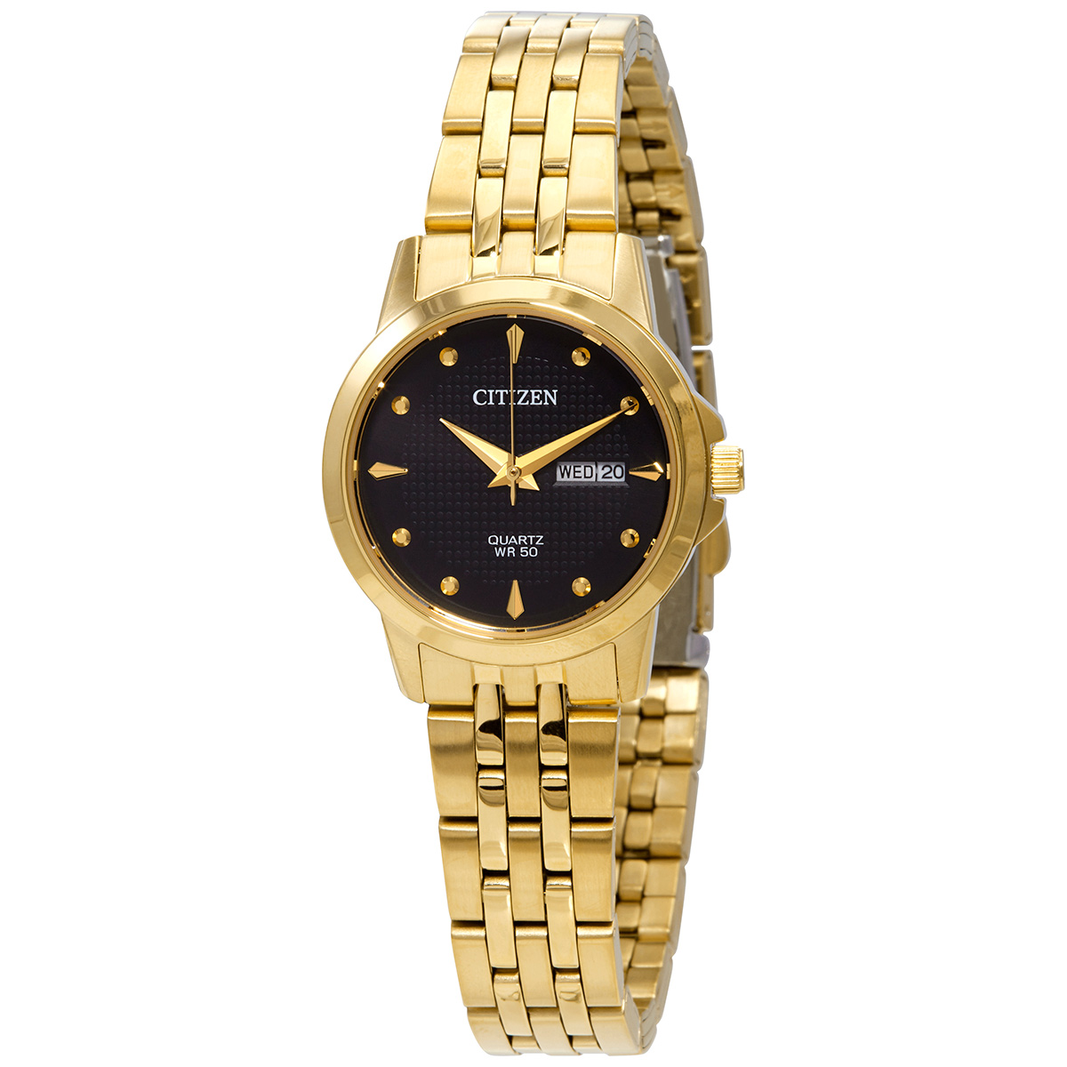citizen quartz black dial gold tone ladies watch eq0603 59f citizen quartz black dial gold tone ladies watch eq0603 59f