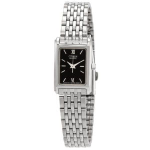 citizen quartz black dial ladies watch ej5850 57e