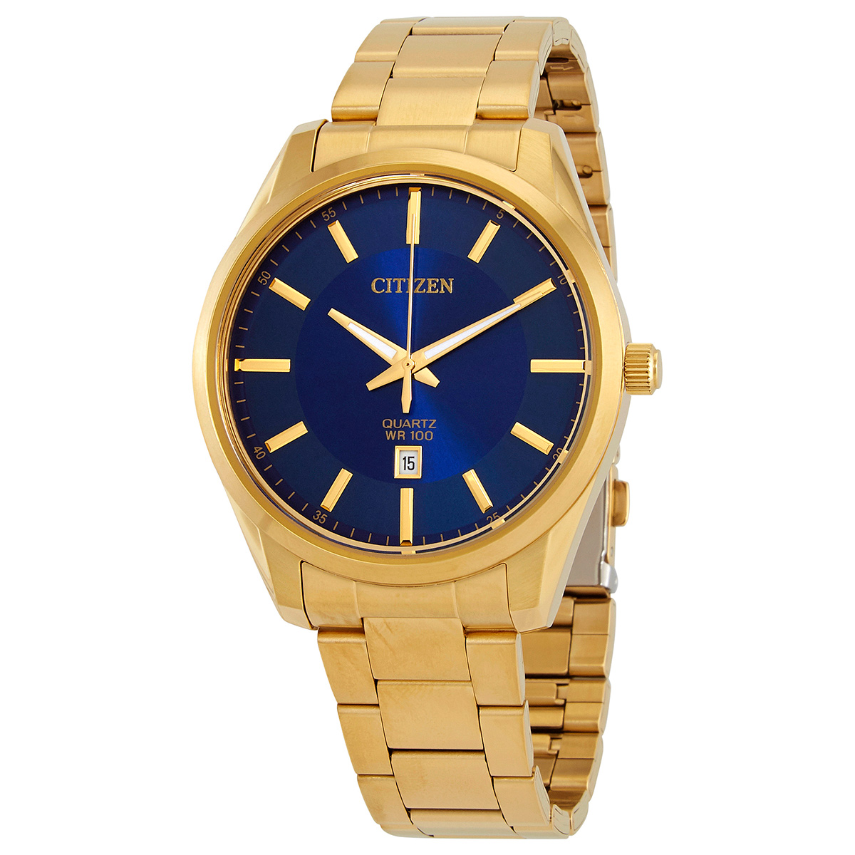 citizen quartz blue dial gold tone men's watch bi1032 58l citizen quartz blue dial gold tone men's watch bi1032 58l