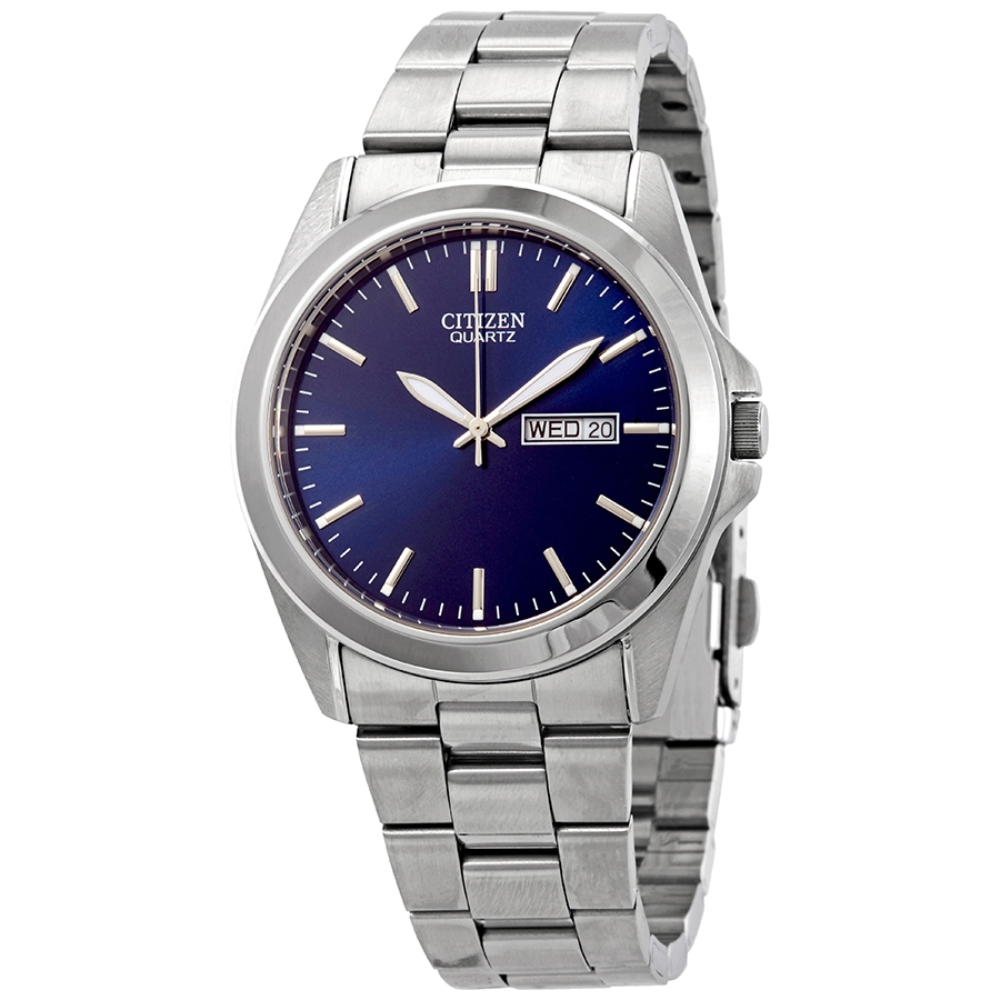 citizen quartz blue dial stainless steel men's watch bf0580 57l citizen quartz blue dial stainless steel men's watch bf0580 57l