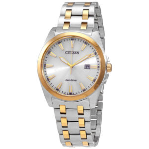 citizen peyten eco drive silver dial men's watch bm7534 59a