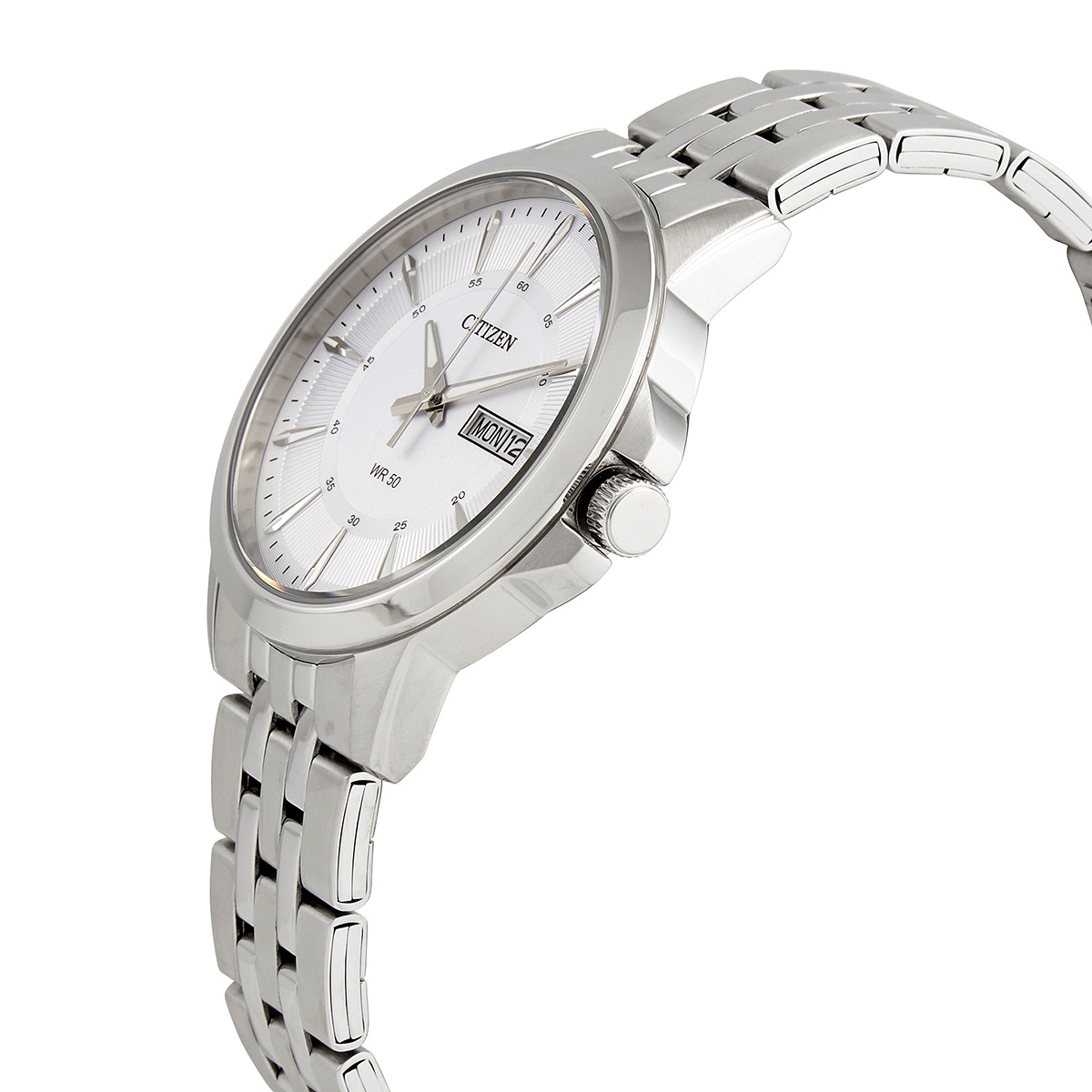 citizen quartz silver dial stainless steel men's watch bf2011 51a citizen quartz silver dial stainless steel men's watch bf2011 51a