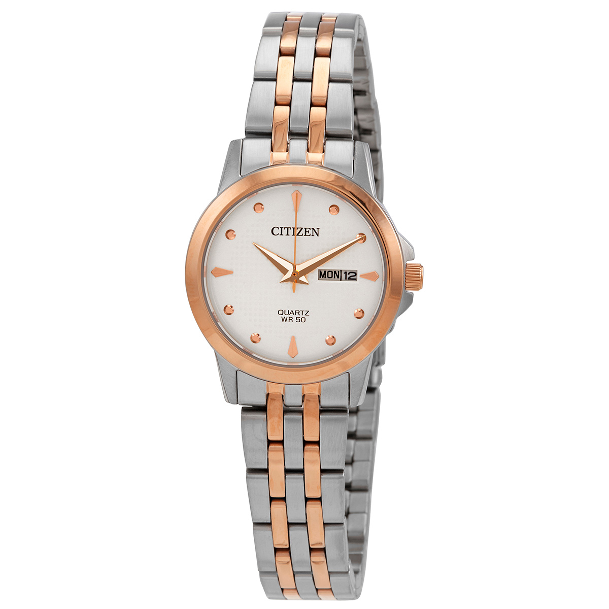 citizen quartz silver dial two tone ladies watch eq0605 53a citizen quartz silver dial two tone ladies watch eq0605 53a