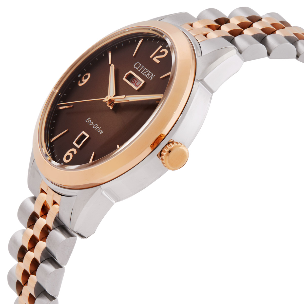 citizen rolan eco drive brown dial two tone men's watch aw0156 57x citizen rolan eco drive brown dial two tone men's watch aw0156 57x