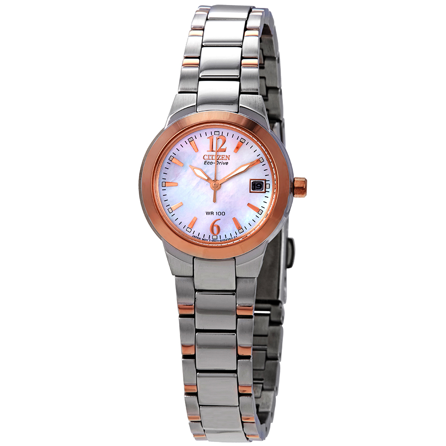 citizen silhouette eco drive mother of pearl dial two tone stainless steel ladies watch ew1676 52d citizen silhouette eco drive mother of pearl dial two tone stainless steel ladies watch ew1676 52d