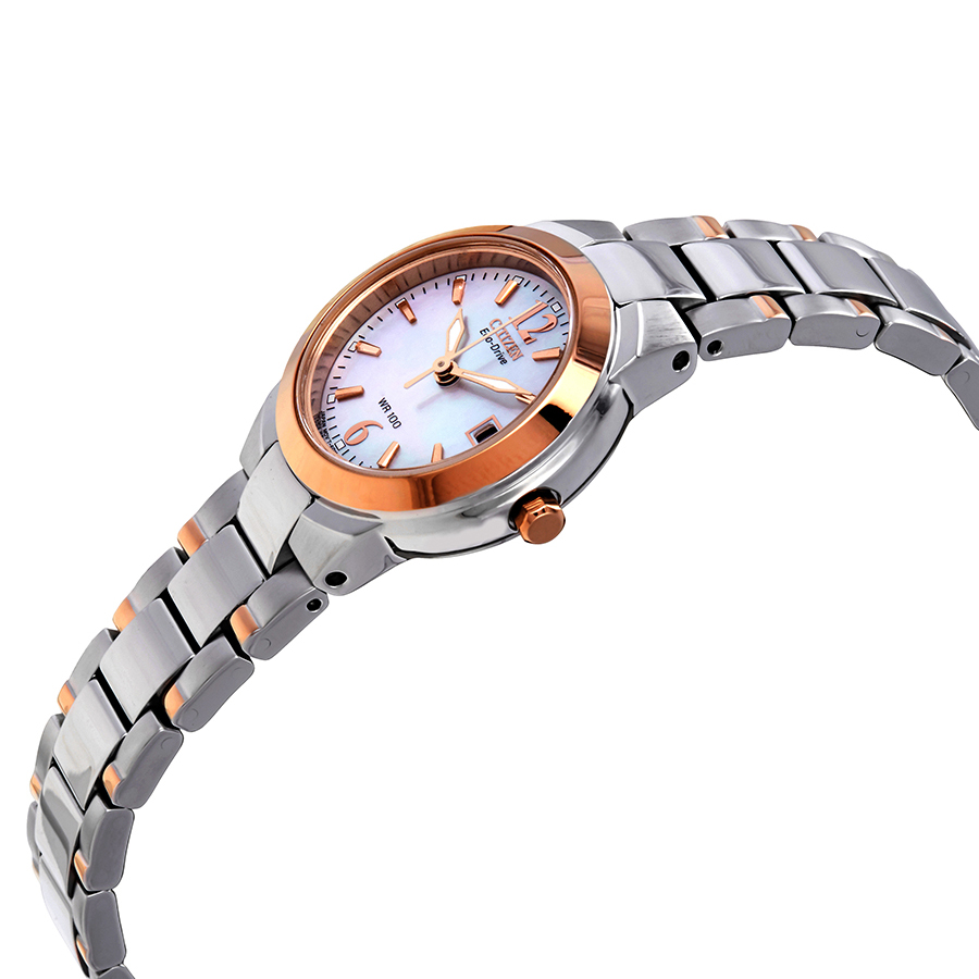 citizen silhouette eco drive mother of pearl dial two tone stainless steel ladies watch ew1676 52d citizen silhouette eco drive mother of pearl dial two tone stainless steel ladies watch ew1676 52d