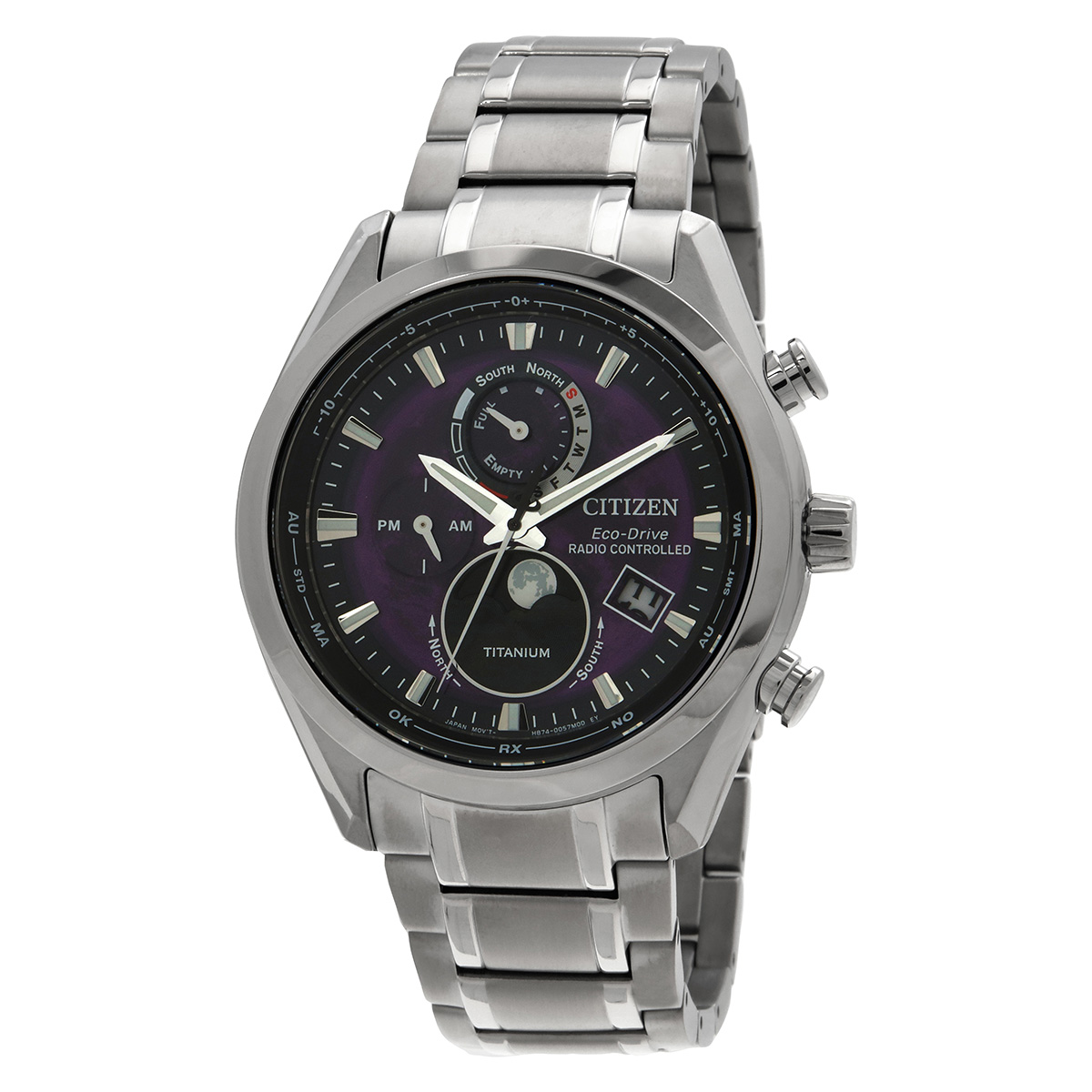 citizen tsuki yomi a t perpetual world time purple dial men's watch by1010 81z citizen tsuki yomi a t perpetual world time purple dial men's watch by1010 81z
