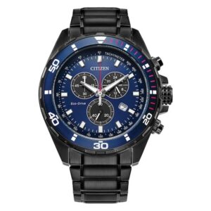 citizen weekender chronograph blue dial men's watch at2518 56l