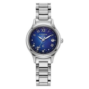 citizen xc eco drive perpetual blue dial ladies watch es9490 95l