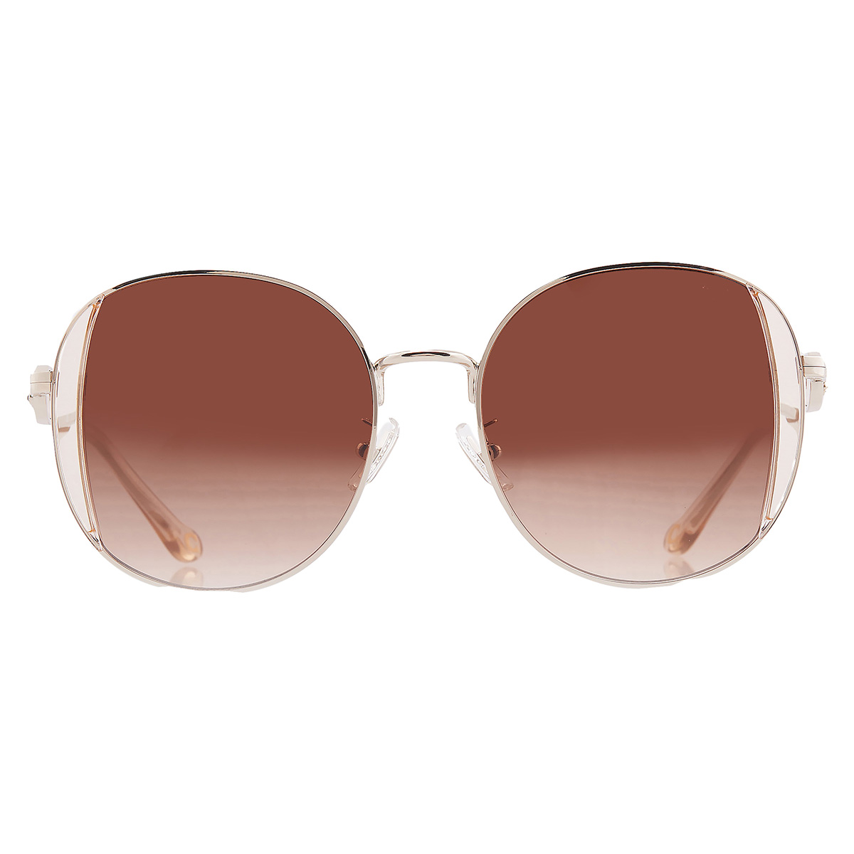 coach brown gradient round ladies sunglasses hc7176b 900574 54 coach brown gradient round ladies sunglasses hc7176b 900574 54