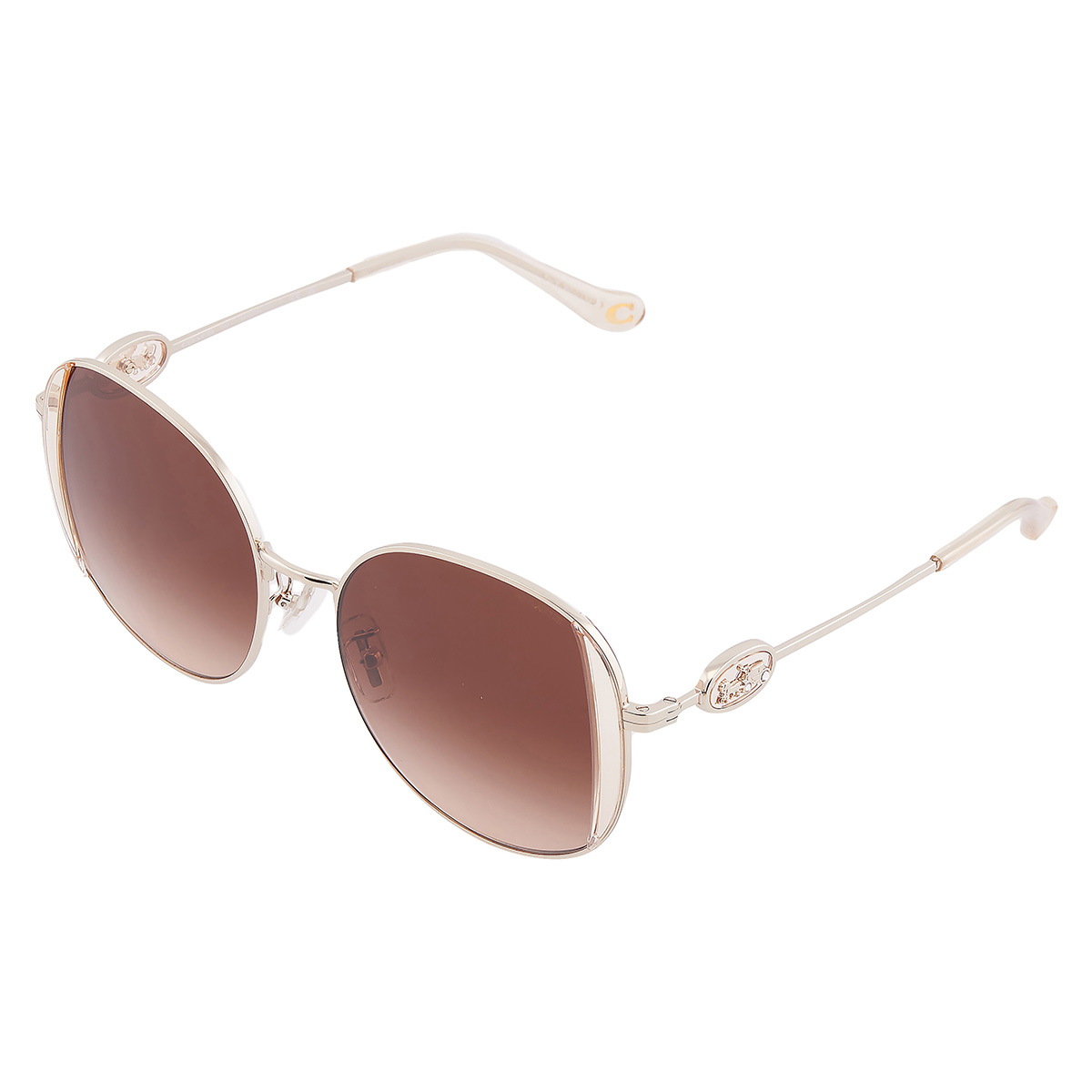 coach brown gradient round ladies sunglasses hc7176b 900574 54 coach brown gradient round ladies sunglasses hc7176b 900574 54