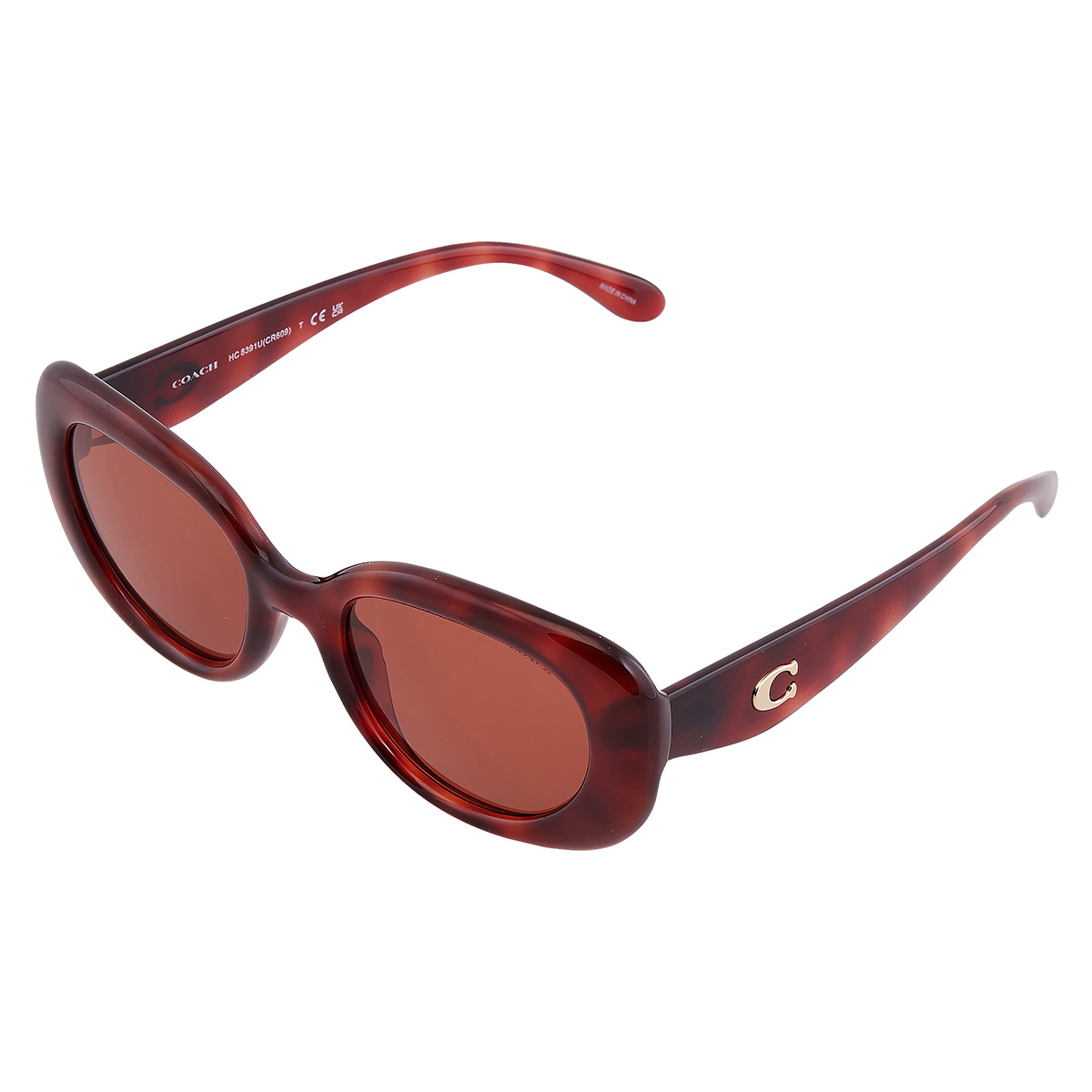 coach brown oval ladies sunglasses hc8391u 577473 53 coach brown oval ladies sunglasses hc8391u 577473 53