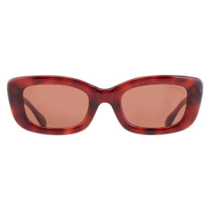coach brown rectangular ladies sunglasses hc8390u 577473 51