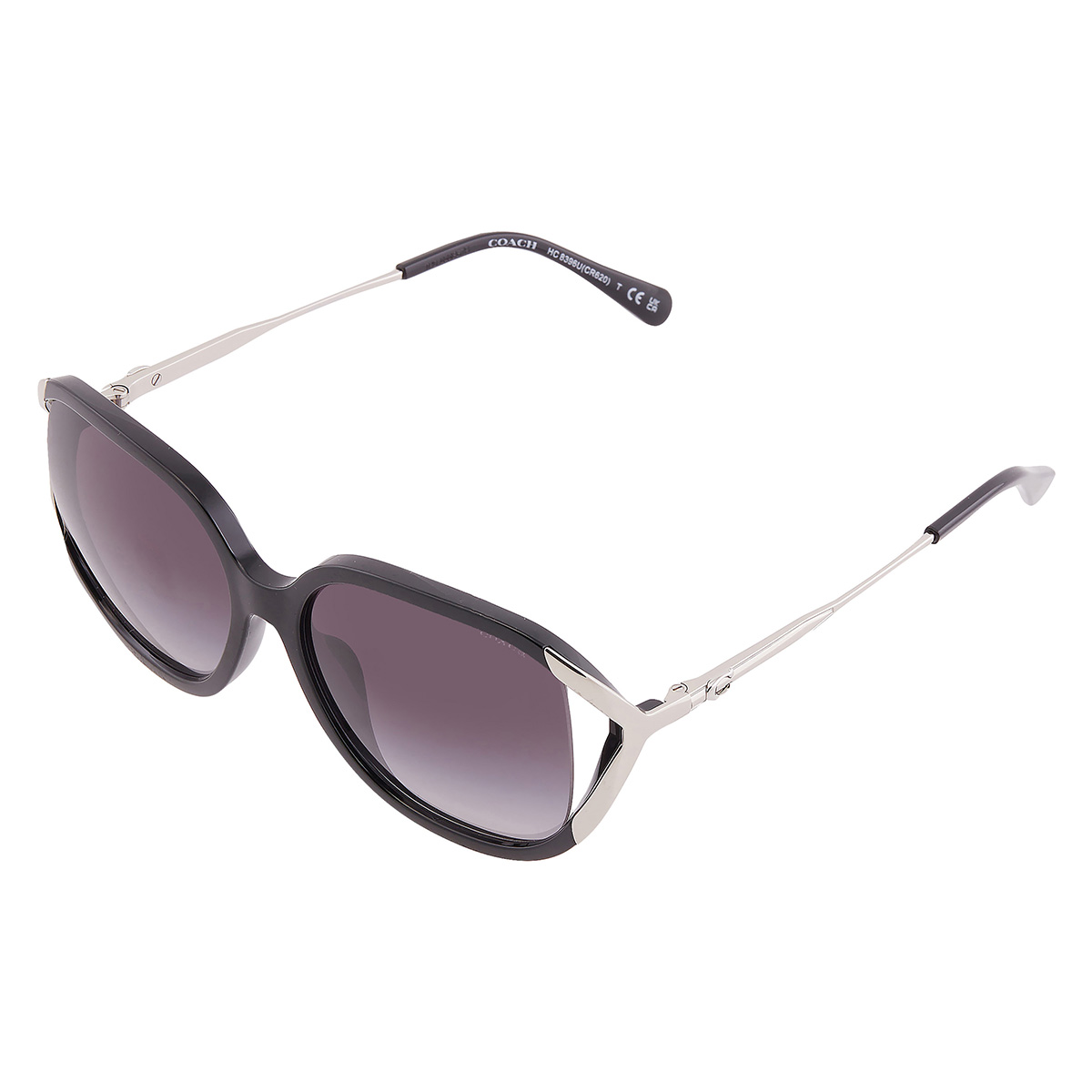 coach gradient grey oval sunglasses hc8396u 50028g 56 coach gradient grey oval sunglasses hc8396u 50028g 56