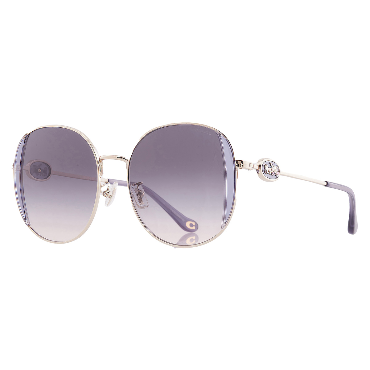 coach lilac peach gradient round ladies sunglasses hc7176b 900536 54 coach lilac peach gradient round ladies sunglasses hc7176b 900536 54