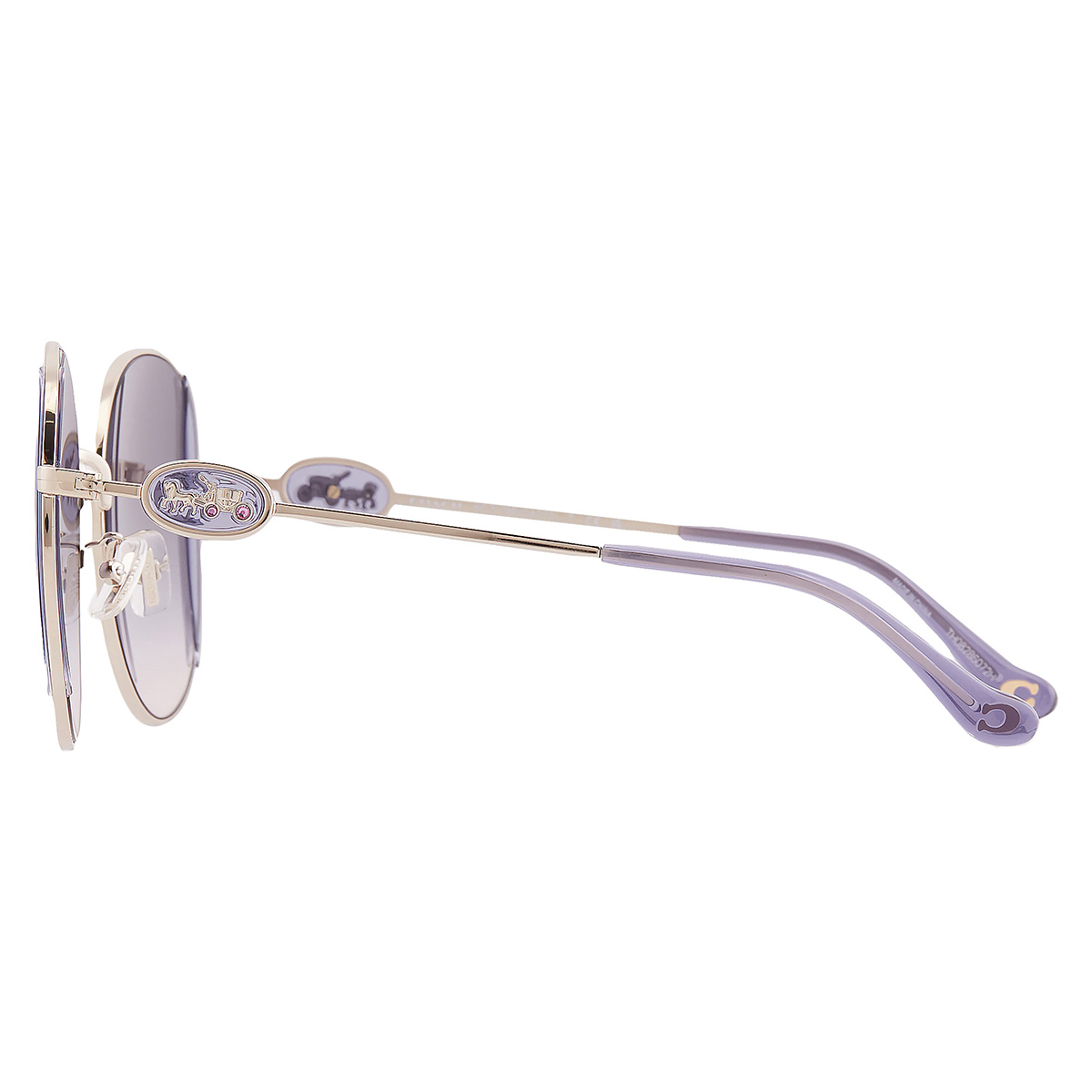 coach lilac peach gradient round ladies sunglasses hc7176b 900536 54 coach lilac peach gradient round ladies sunglasses hc7176b 900536 54