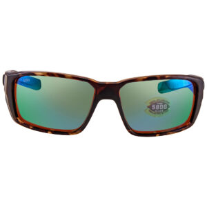 costa del mar fantail pro green mirror polarized glass rectangular men's sunglasses 6s9079 907907 60