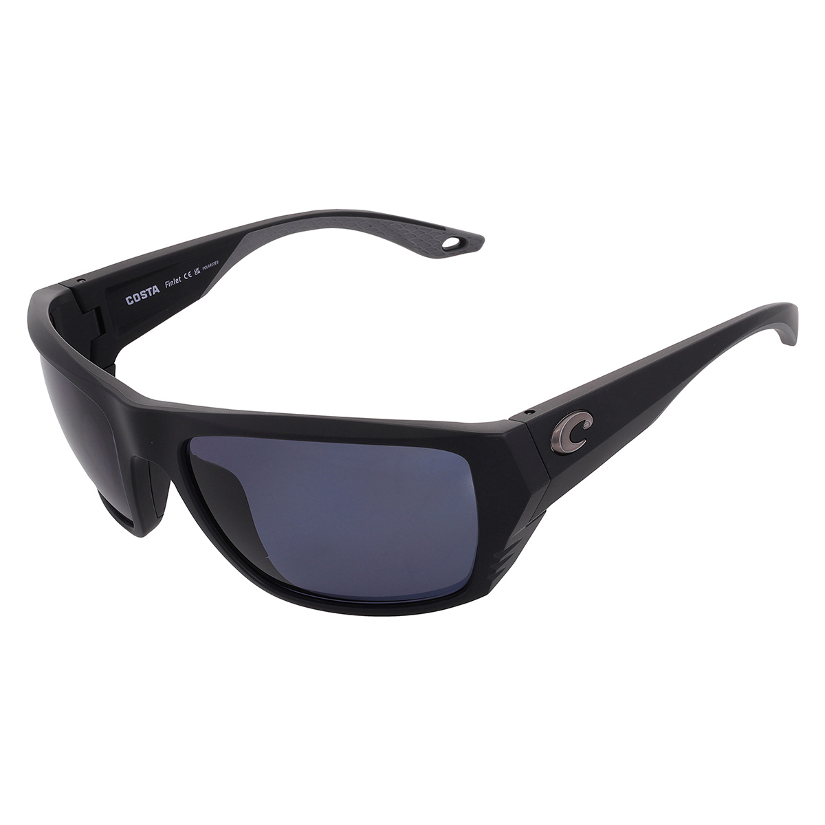 costa del mar finlet grey polarized polycarbonate wrap men's sunglasses 6s9118 911805 59 costa del mar finlet grey polarized polycarbonate wrap men's sunglasses 6s9118 911805 59
