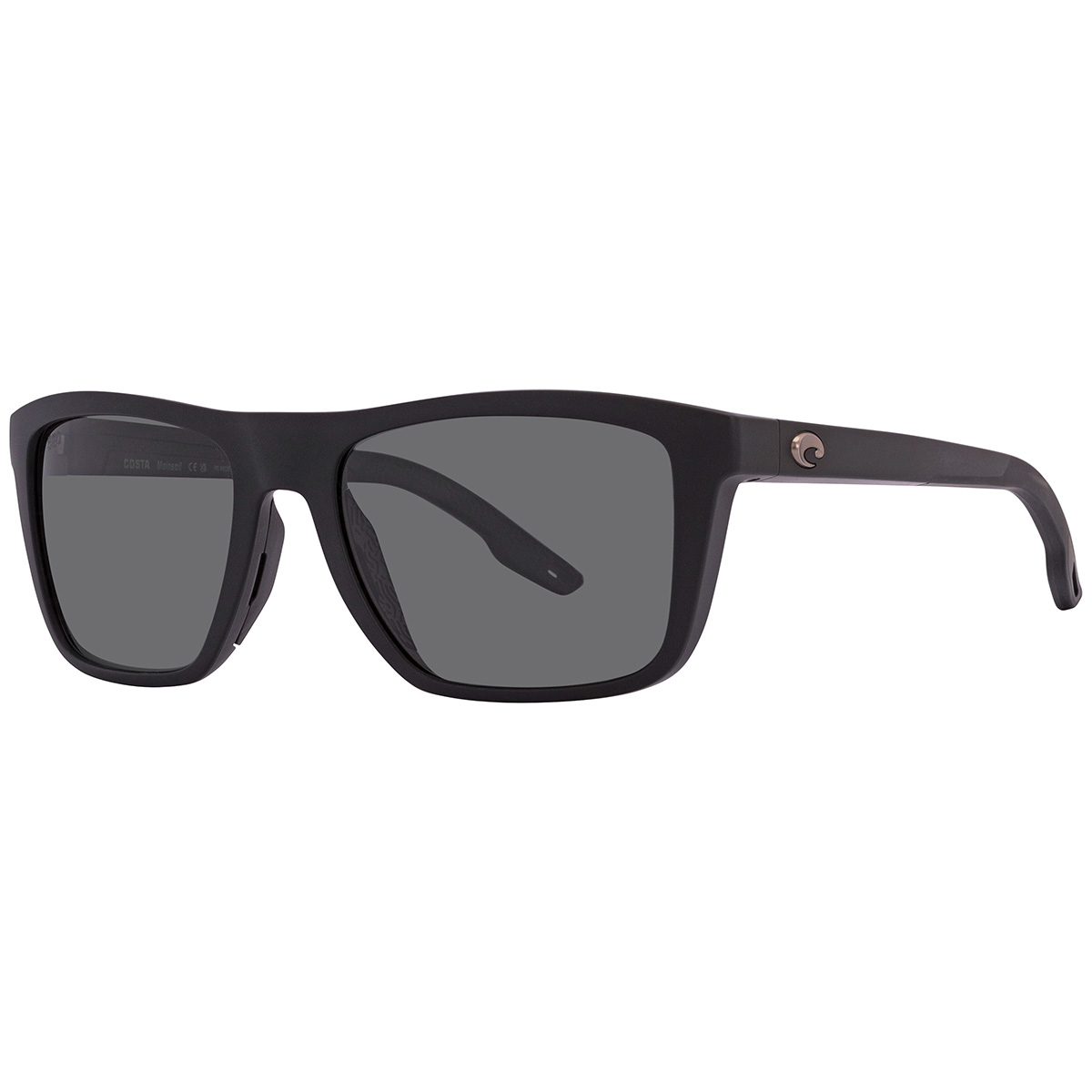 costa del mar mainsail grey polarized glass square men's sunglasses 6s9107 910703 55 costa del mar mainsail grey polarized glass square men's sunglasses 6s9107 910703 55