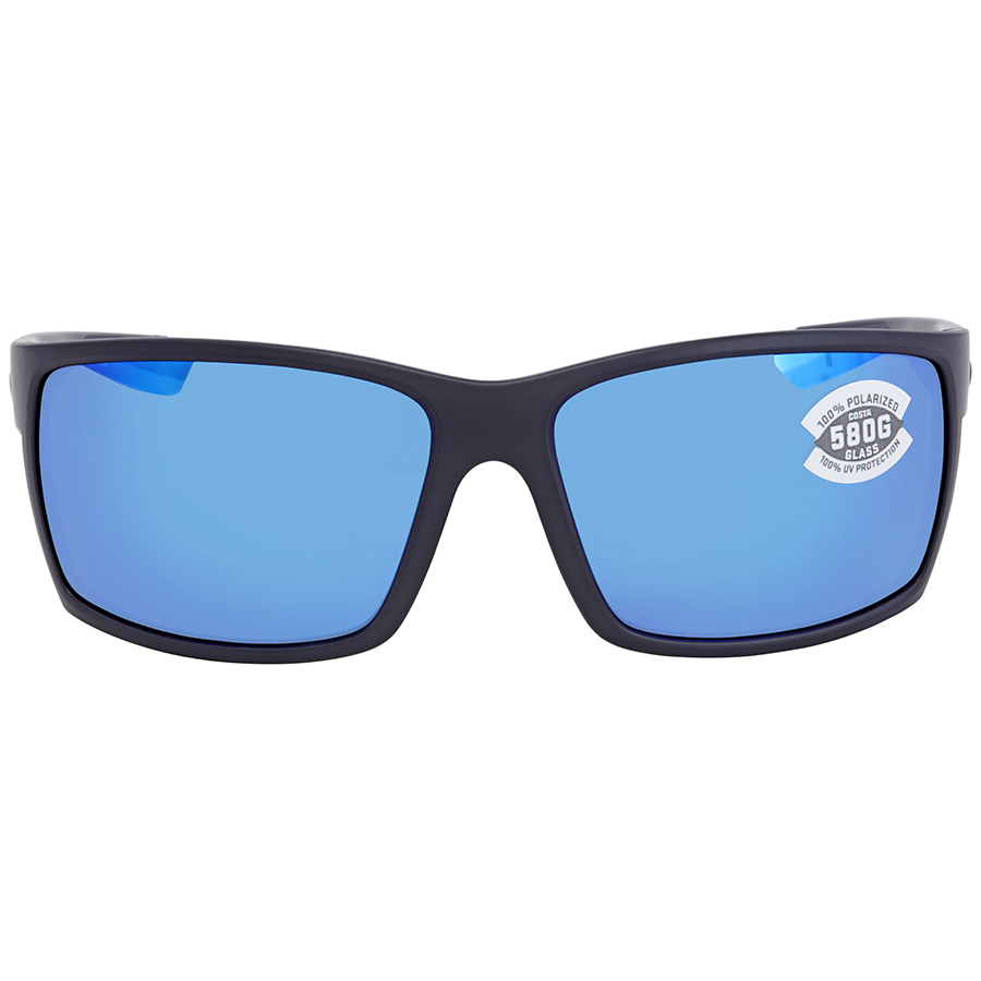 costa del mar reefton blue mirror polarized glass rectangular men's sunglasses rft 01 obmglp 64 costa del mar reefton blue mirror polarized glass rectangular men's sunglasses rft 01 obmglp 64
