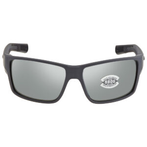 costa del mar reefton pro grey silver mirror polarized rectangular men's sunglasses 6s9080 908009 63
