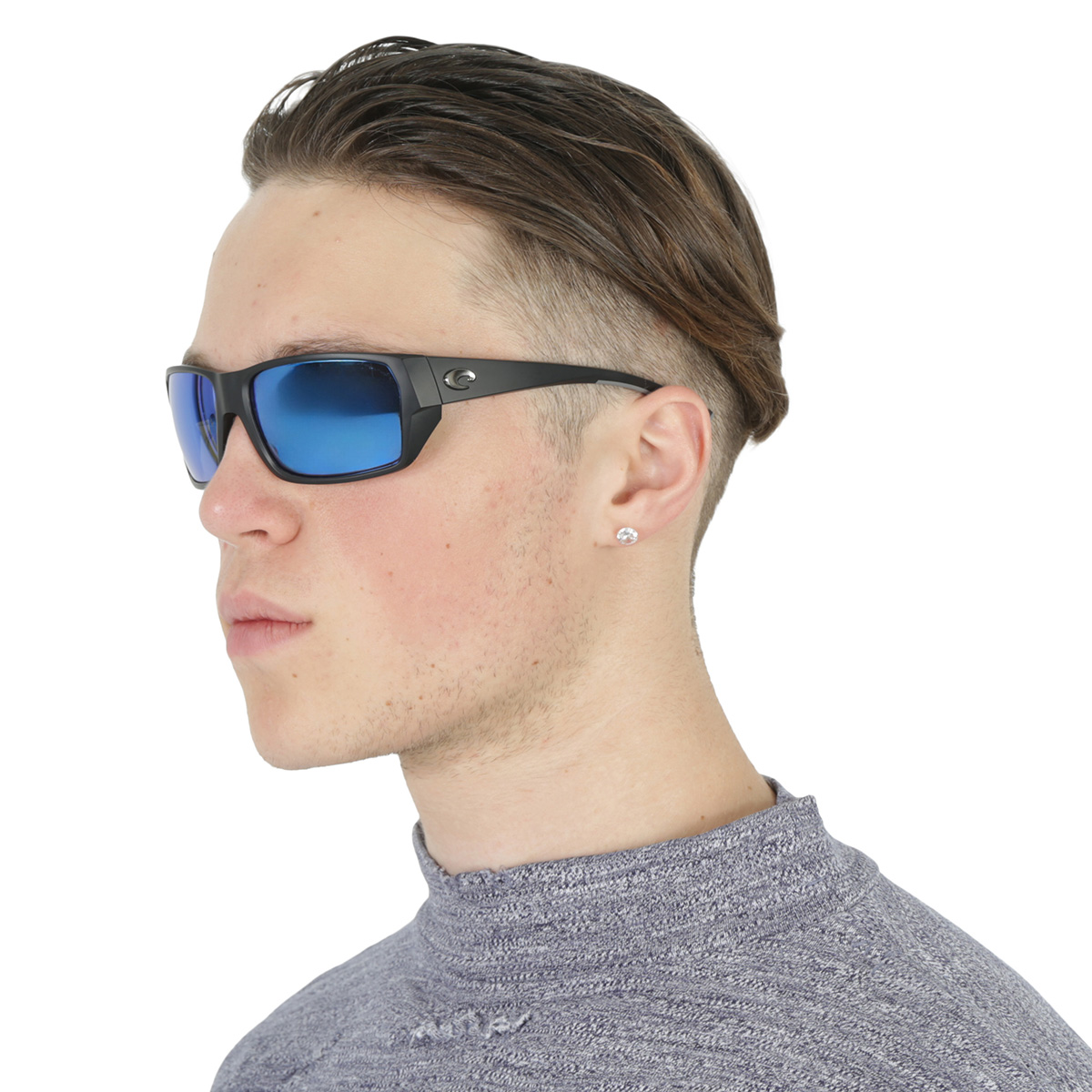 costa del mar tailfin blue mirror polarized glass rectangular men's sunglasses 6s9113 911302 60 costa del mar tailfin blue mirror polarized glass rectangular men's sunglasses 6s9113 911302 60