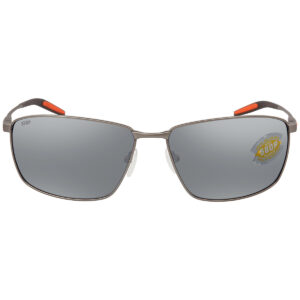 costa del mar turret grey silver mirror polarized polycarbonate titanium men's sunglasses trt 228 osgp 63